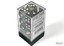 Translucent Smoke/white 16mm d6 Dice Block (12 dice) - CHX23608